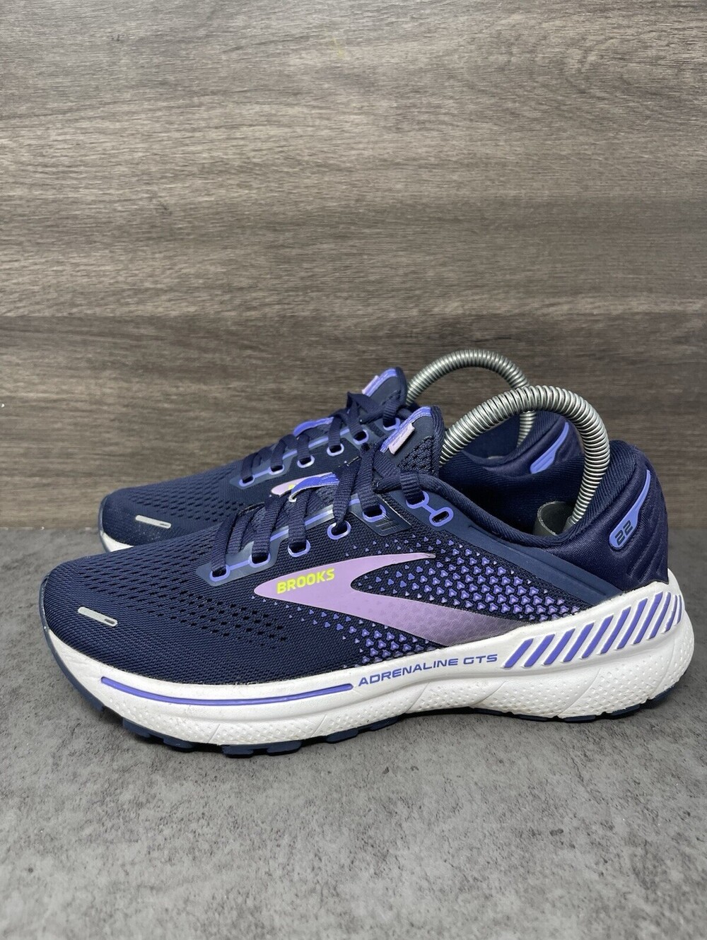 Brooks Adrenaline GTS 22 Peacoat Purple Size 7.5 Womens Support Running Shoes